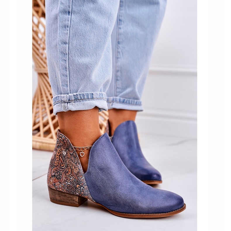 Botas Planas Mujer Maciejka Spring Leather Azul Marino 04091-27 1 Botas Planas Mujer Maciejka Spring Leather Azul Marino 04091-27 1