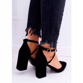 PS1 Zapatos de salón con tacón para mujer en Spitz Black Cosmo negro 3