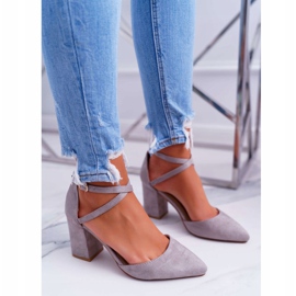 PS1 Zapatos de salón con tacón para mujer en gris Spitz Cosmo 1 PS1 Zapatos de salón con tacón para mujer en gris Spitz Cosmo 1