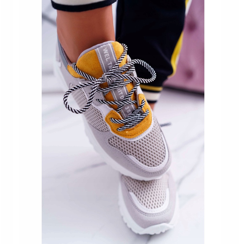 NFR Zapatillas Deportivas Mujer Suela Alta Amarillo Chillout gris multicolor 2