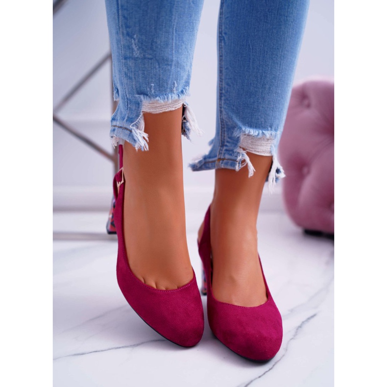Zapatos De Tacón De Mujer Sergio Leone SK788 Fuchsia Lati rosa 2