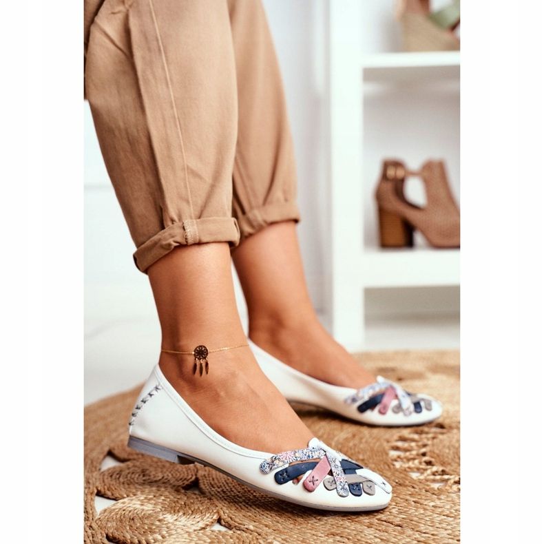 Bailarinas Mujer Maciejka Leather White 01358 blanco 2