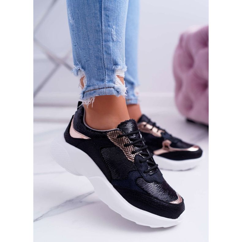 Moow Zapatillas Deportivas Mujer Negras Rendy negro amarillo 2