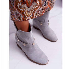 Botas de Mujer Laura Messi 1890 Suede Leather Gris Darmah 6