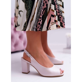 Sandalias de Mujer en Tacón Alto Sergio Leone SK765 Pink Pearl Vime rosado 5