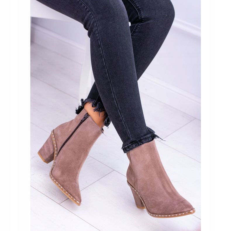 Deoni Botas Mujer Piel Beige Sonoma 2