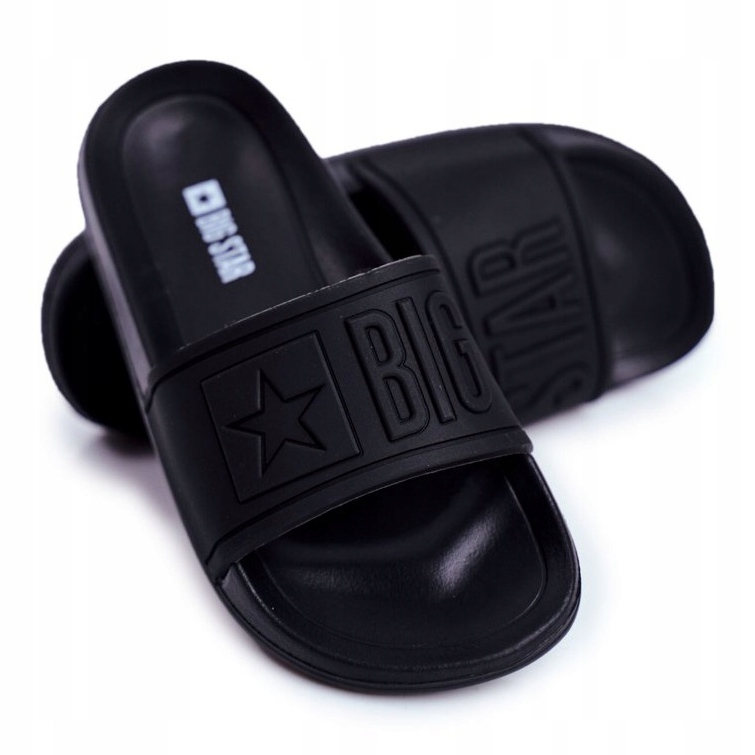 Pantuflas Negras Big Star Infantil y Juvenil DD374157 negro 2