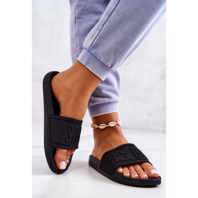Pantuflas de Mujer Big Star Black DD274A271 negro 2