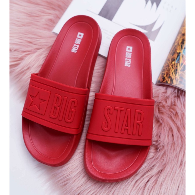 Pantuflas de Mujer Big Star Red DD274A270 rojo 1 Pantuflas de Mujer Big Star Red DD274A270 rojo 1