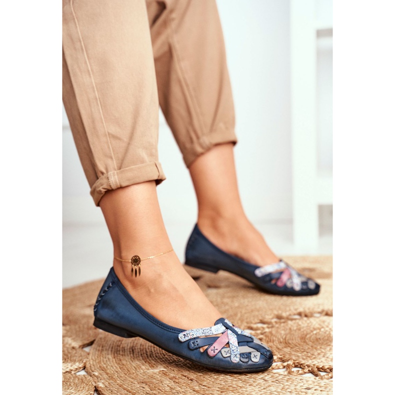 Bailarinas Mujer Maciejka Leather Azul Marino 01358 2