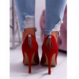 Stilettos Mujer Laura Messi 1727 Ante Rojo Valentine 4
