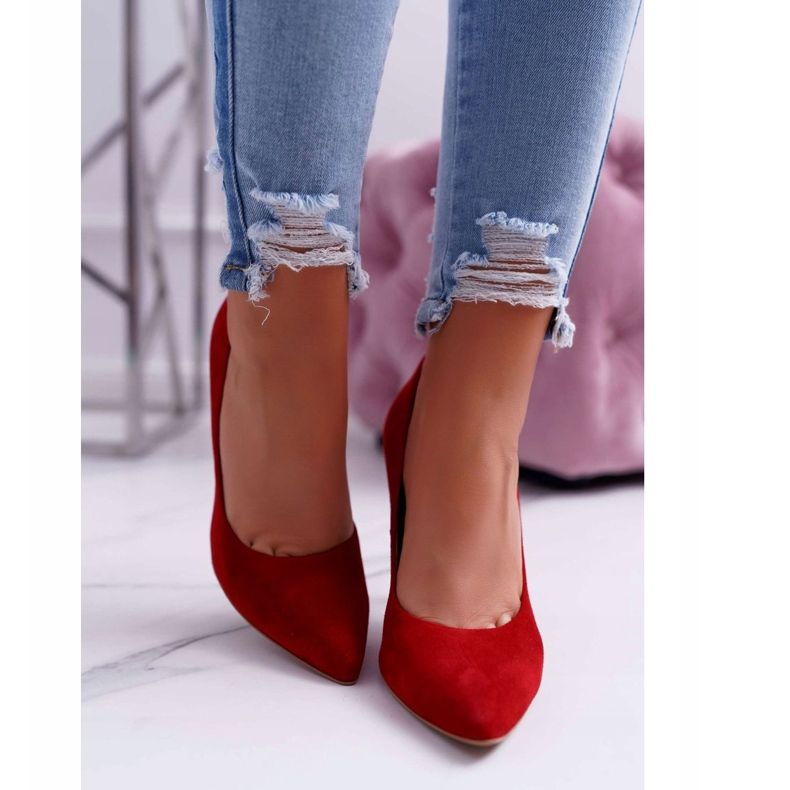 Stilettos Mujer Laura Messi 1727 Ante Rojo Valentine 2