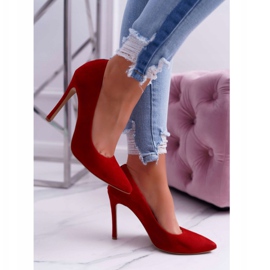 Stilettos Mujer Laura Messi 1727 Ante Rojo Valentine 5