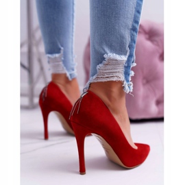 Stilettos Mujer Laura Messi 1727 Ante Rojo Valentine 6