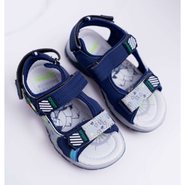 FRROCK Sandalias Infantil Niño Niño Con Velcro Azul Marino Reksio 1
