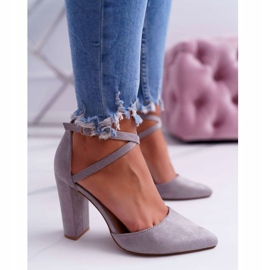 PS1 Zapatos de tacón para mujer en gris Spitz High Traffic 3