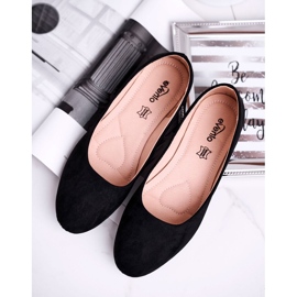 EVE Ballerinas de gamuza femenina 9bl02-1031 Black Lasota negro 4