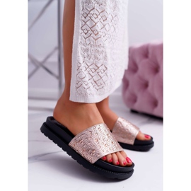 Pantuflas de Mujer con Circonita Champagne XTI 48821 rosado 1 Pantuflas de Mujer con Circonita Champagne XTI 48821 rosado 1