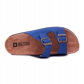 Pantuflas De Hombre Con Hebillas Big Star Azul Marino DD174604 2