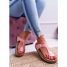 Chanclas rosas para mujer Big Star DD274133 rosado 4