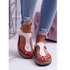 Chanclas blancas de mujer Big Star DD274130 blanco 2