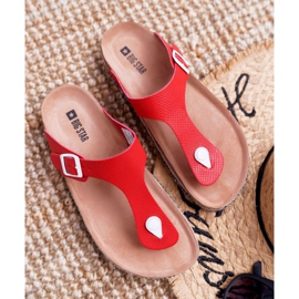 Chanclas de mujer Red Big Star DD274128 rojo 7