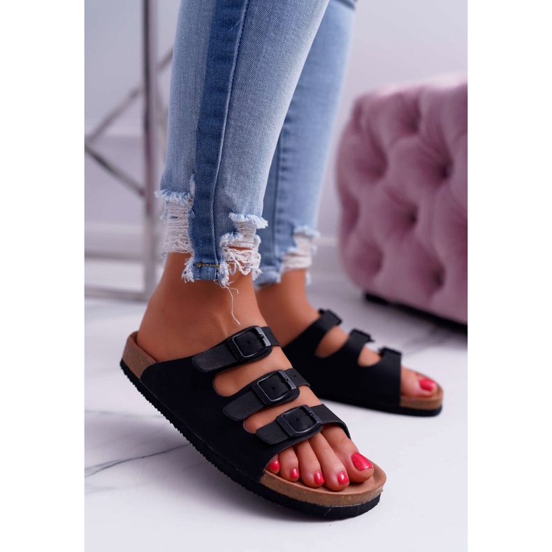 Pantuflas negras de mujer Big Star DD274139 negro 1