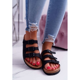 Pantuflas negras de mujer Big Star DD274139 negro 2 Pantuflas negras de mujer Big Star DD274139 negro 2