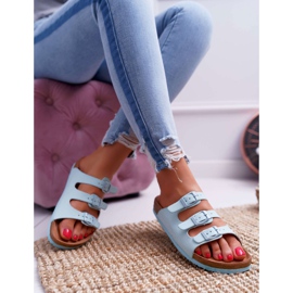 Pantuflas de Mujer Celeste Big Star DD274137 azul 4