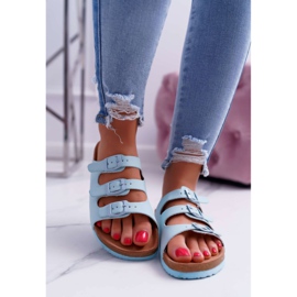 Pantuflas de Mujer Celeste Big Star DD274137 azul 1