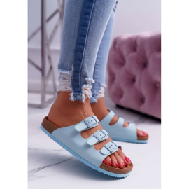 Pantuflas de Mujer Celeste Big Star DD274137 azul 3