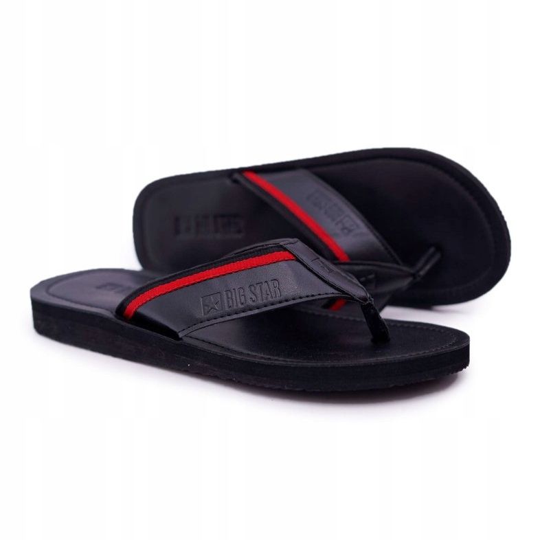 Pantuflas de Hombre Chanclas Big Star Black DD174678 negro 1