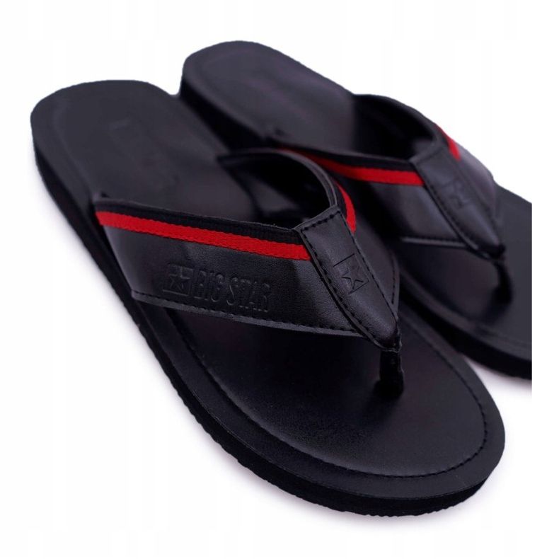 Pantuflas de Hombre Chanclas Big Star Black DD174678 negro 2