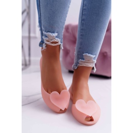 Bailarinas de mujer rosa Meliski Hearts Opacify rosado 2