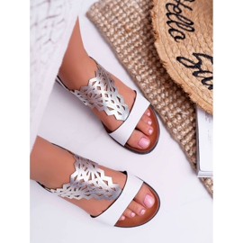 Sandalias Mujer Planas Sergio Leone SK011 Blanco Lirielle 3