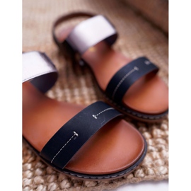 Sandalias Mujer Planas Sergio Leone SK014 Negro Agrina 5