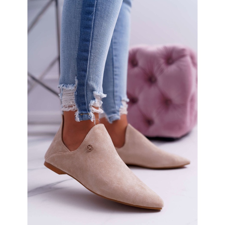 Botas Lu Boo con recortes Chelsea beige 1