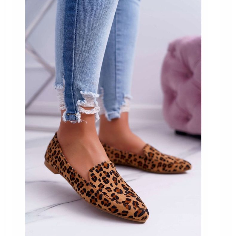 Mocasines de mujer Lu Boo Leopard Magnus marrón 1