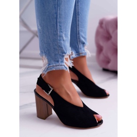EVE Sandalias Mujer Ante Negro Celian 3