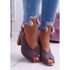 EVE Sandalias Mujer Ante Gris Oscuro Celian 2