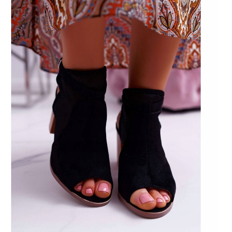 EVE Sandalias Mujer Ante Negro Thido 2