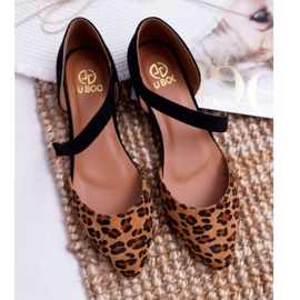 Bailarina Lu Boo en ante Spitz Leopard Carana marrón negro 6