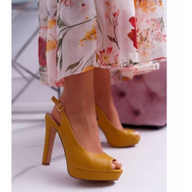 Moow Sandalias De Mujer En Tacón Alto Amarillo Lorajn 1 Moow Sandalias De Mujer En Tacón Alto Amarillo Lorajn 1