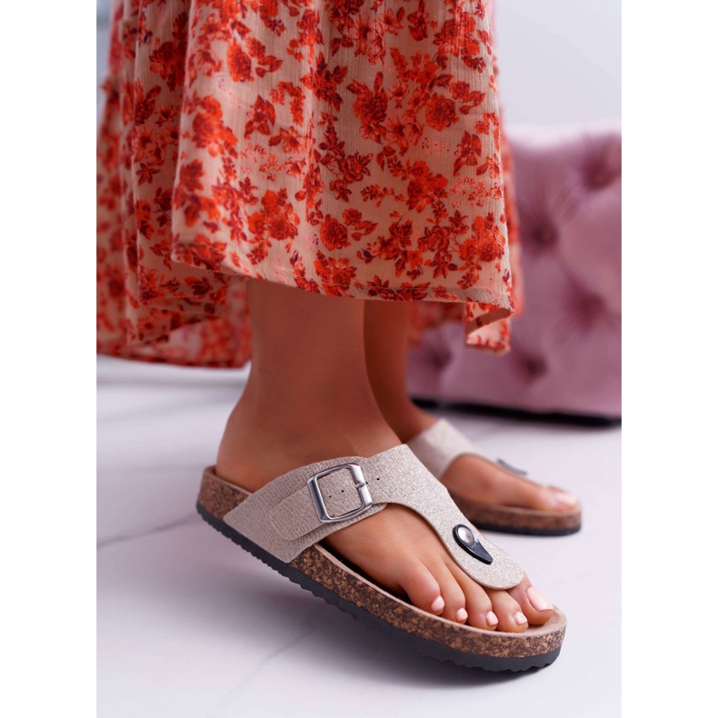 EVE Chanclas Gold Baisan para mujer multicolor amarillo 2