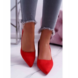 PS1 Zapatos De Salón Con Tacón De Mujer Ante Rojo Neshka 2