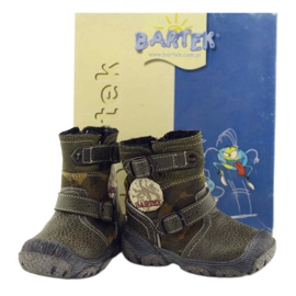 Botas de cuero para niños 91543 Verde Bartek 4