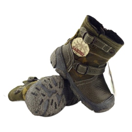 Botas de cuero para niños 91543 Verde Bartek 3