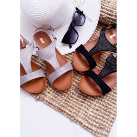 EVE Sandalias Mujer Planas Negras Sorsano negro 5