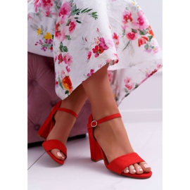 FRBS Sandalias Mujer Ante Rojo Baloo 4