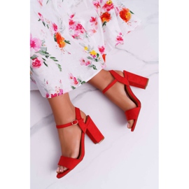 FRBS Sandalias Mujer Ante Rojo Baloo 5
